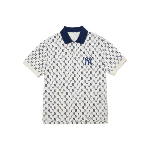 MLB Base Logo Polo Shirts Men White