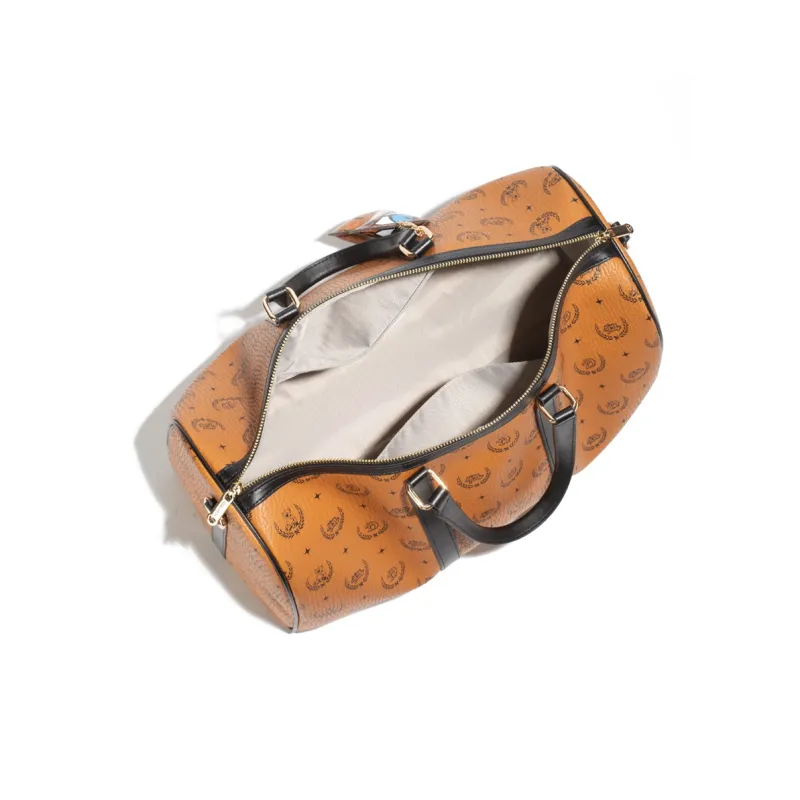 NOISY TEDDY PU Travel Bag, Gym Bag, Handbag Unisex Brown-2