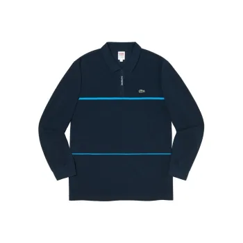 Supreme Lacoste Pique Zip L/S Polo