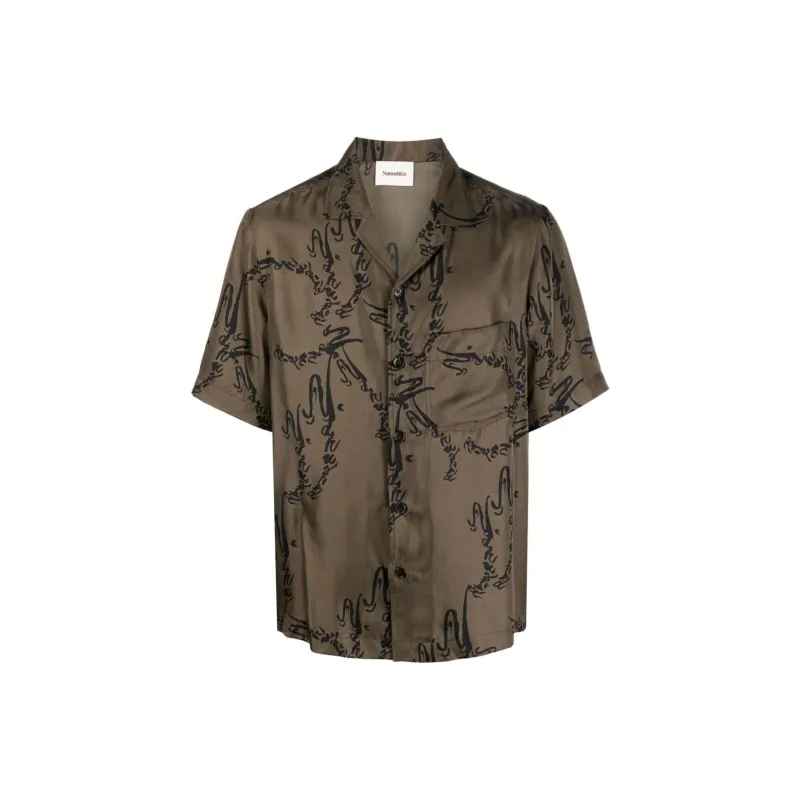 NANUSHKA Bodil Printed Silk Shirt-0