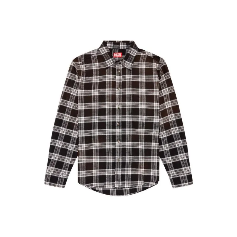 DIESEL Shirts Men Black Brown-0