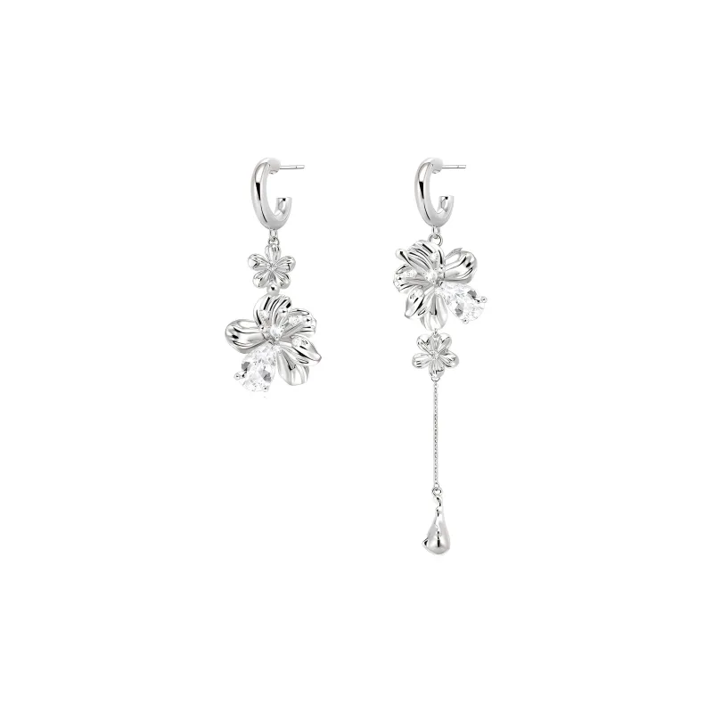 BOONEE ALUS White Gold Plated Copper Earrings Women's-1