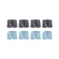 8 Pack (Dark Gray 4+Sky Blue 4)