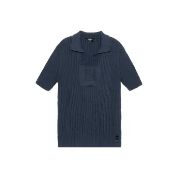 FENDI SS22 Polo Shirt Men's Blue