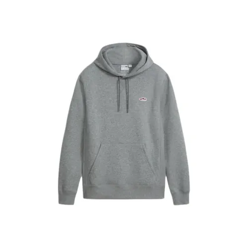 PUMA Suede Logo Hoodie Sweatshirt Men's Gray