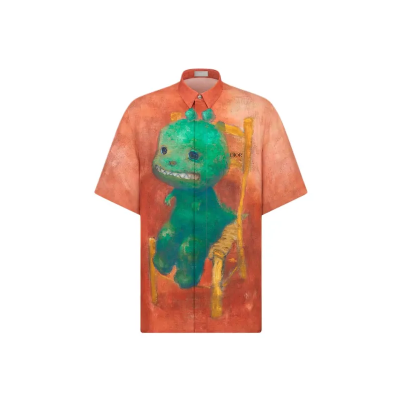 DIOR Shirts Men Red-0
