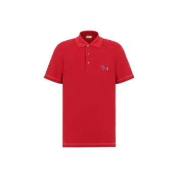 DIOR Polo Shirts Men Red