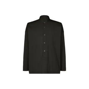 Homme Plissé Issey Miyake Jersey Shirt Shirt Men's Black