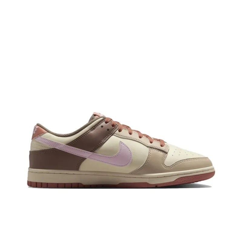 Nike Dunk Anti Slip Wear Resistant Low Top Skateboard Shoes Men's White Green Pink-1