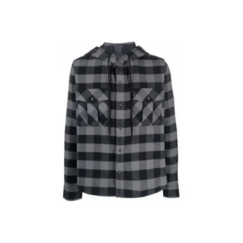 OFF WHITE Arrows Check Hoodie Shirt