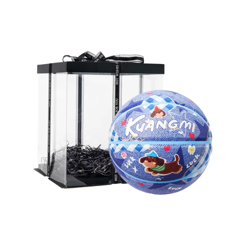 Kuangmi PU Basketball Blue Size 4 And Size 5 Ball Street Training Kids'-34