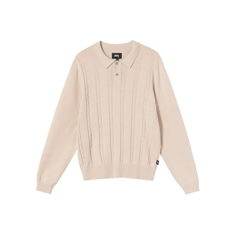 Stussy Polo Shirts Men Ecru-0
