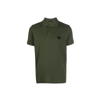 Moncler Polo Shirts Men Green