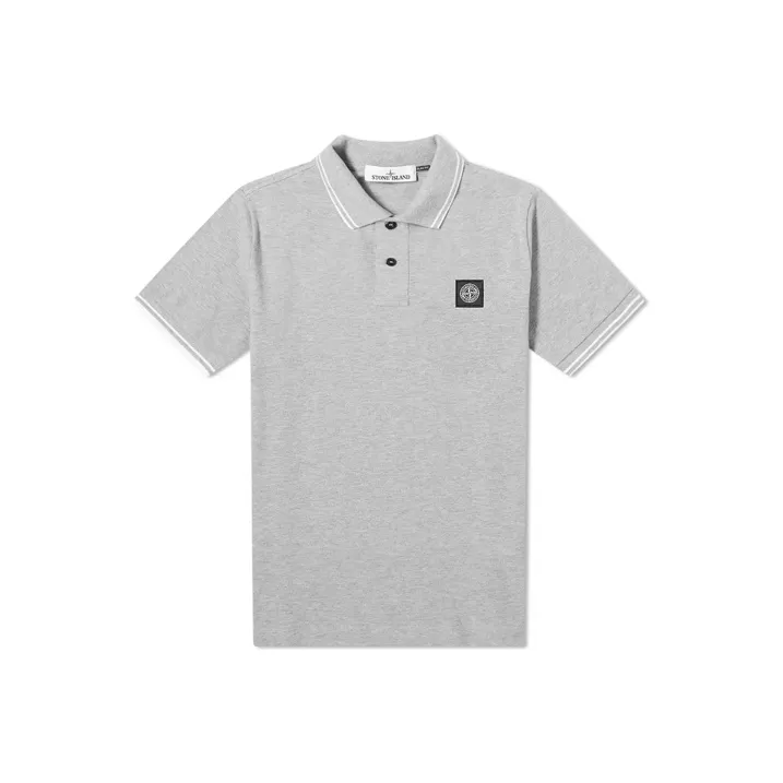 STONE ISLAND Compass Patch Short Sleeved Polo Shirt-0