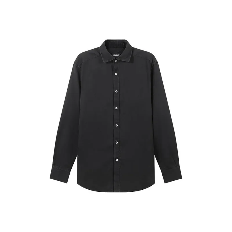 Ermenegildo Zegna Shirts Men Black-0