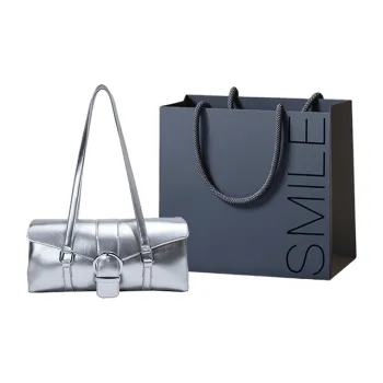 SWIMADE PU Shoulder Bag Women's Silver/Black/Beige/Coffee/Brown