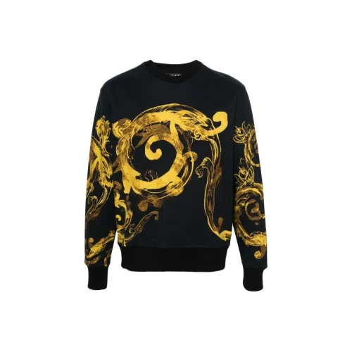 VERSACE JEANS Baroque-Printed Crewneck Sweatshirt