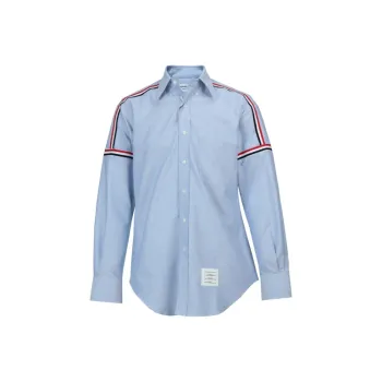 THOM BROWNE Rwb Elastic Stripe Oxford Shirt