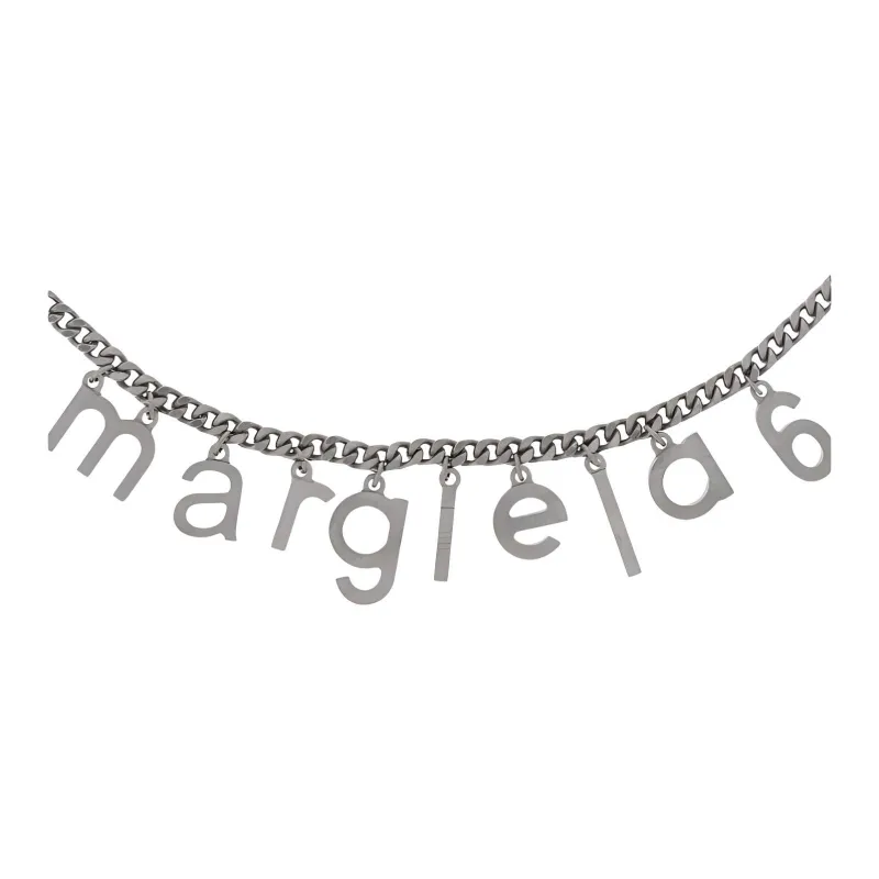 MM6 Maison Margiela Logo lettering Necklace-0