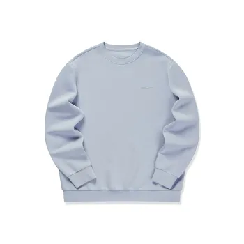 Erke Comprehensive Training Collection Sports Lifestyle Collection Sweatshirt Men's Plume Gray Blue