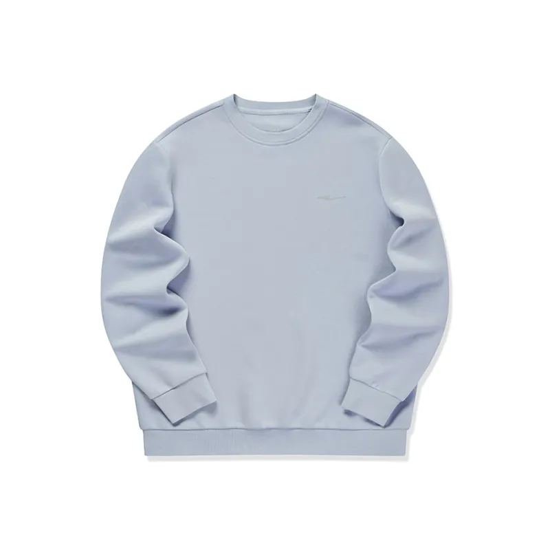 Erke Comprehensive Training Collection Sports Lifestyle Collection Sweatshirt Men's Plume Gray Blue-0