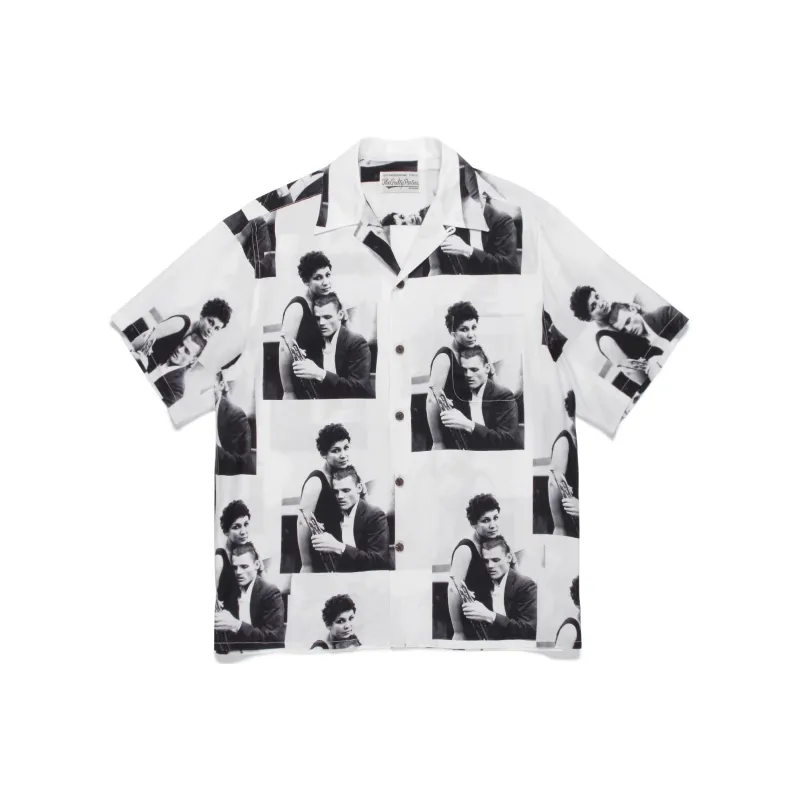 WACKO MARIA WACKO MARIA X Chet Baker Collaboration Series Shirts Unisex White-0