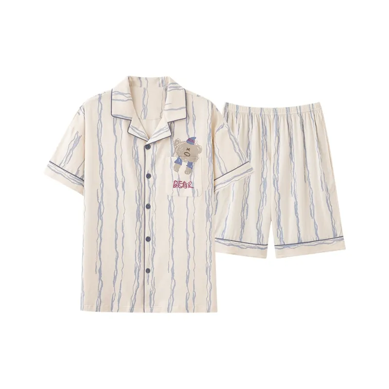 CHUDUAN Pajama Set Men's Image Color-0