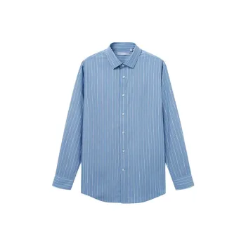 GOLDLION Shirt Men's Blue Stripes