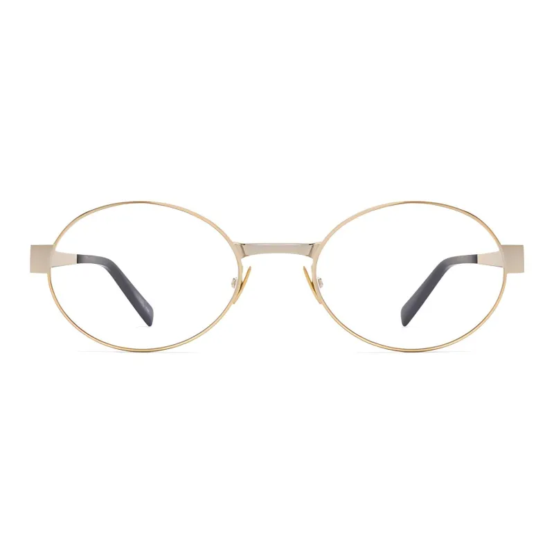 SAINT LAURENT Oval Frame Glasses-2