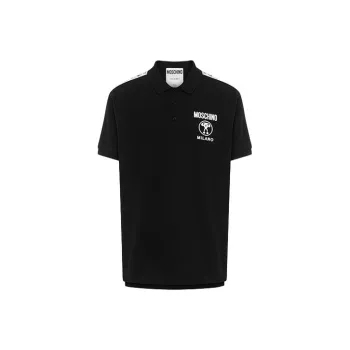 MOSCHINO Double Question Mark Short sleeve Polo Shirt