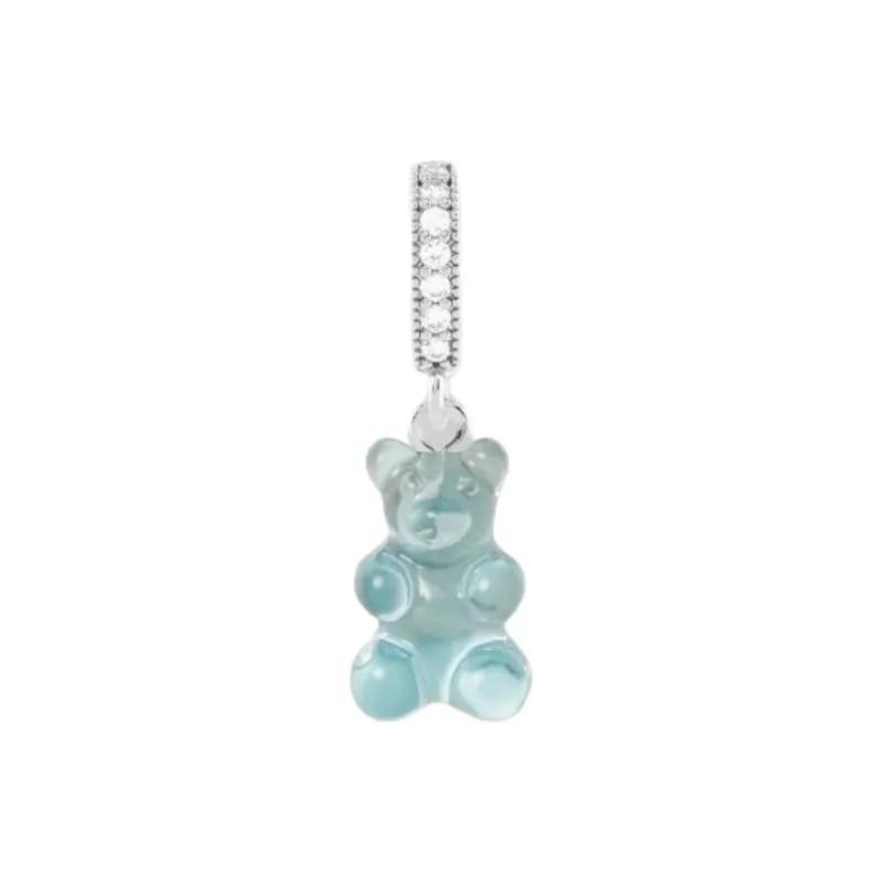 Crystal Haze Brass Charms / Pendants Unisex Blue-0
