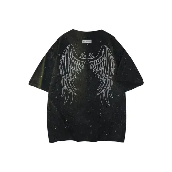 Kepu T Shirt Unisex Tie Dye Black