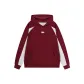 Burgundy & White Heather Gray