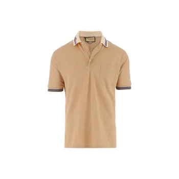 GUCCI Polo Shirts Men Khaki