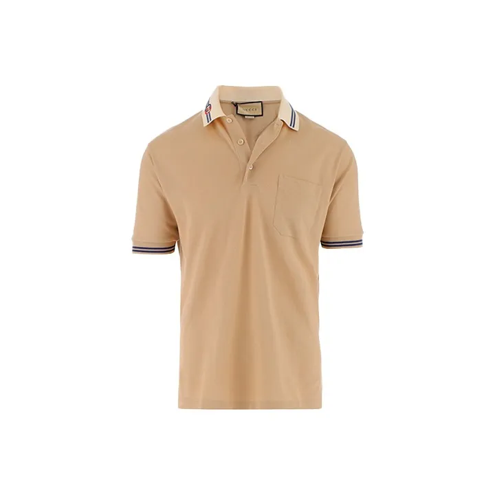 GUCCI Polo Shirts Men Khaki-0