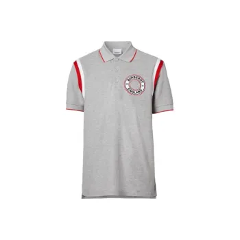 Burberry Polo Shirts Men Gray