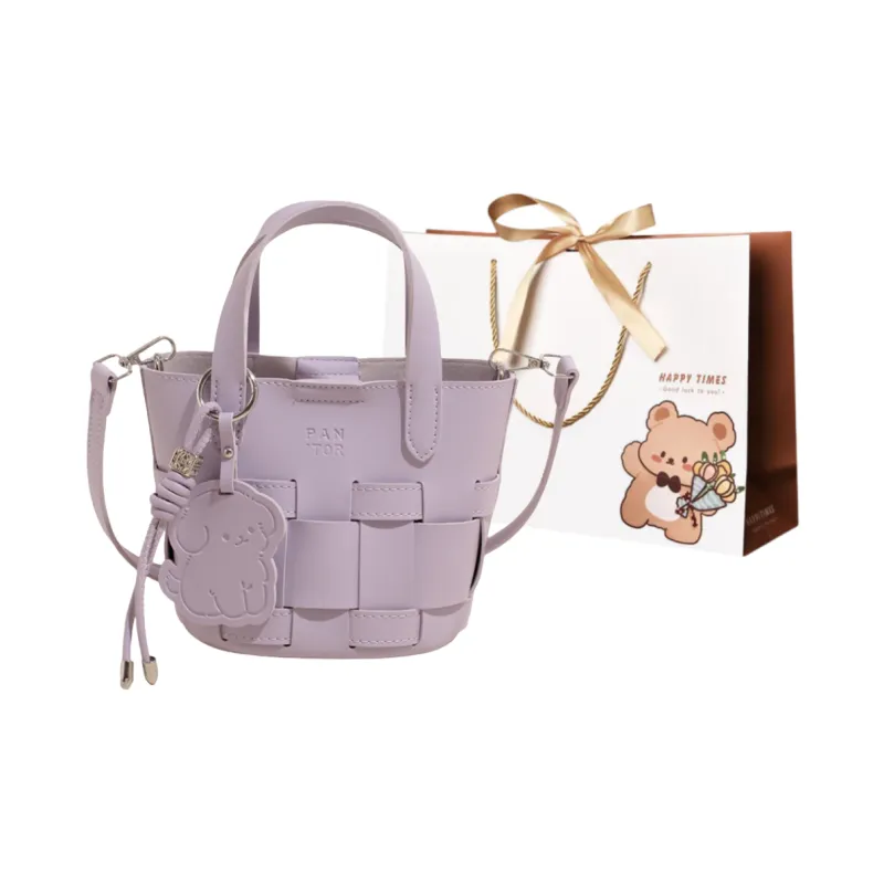 ERANGBEAR PU Crossbody Bag Women's Gray/Purple/Ecru/Black/Khaki-2
