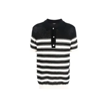 BALMAIN SS22 Polo Shirt Men's Black