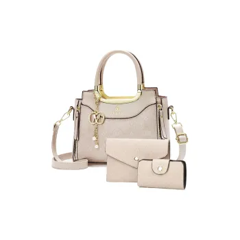 Weymond Artificial Leather Crossbody One Shoulder Handbag Women's Ecru/Earth Yellow/Coffee
