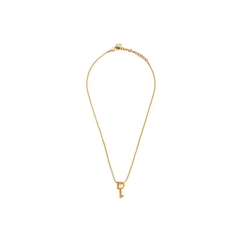 DIOR Logo Key Necklace-1