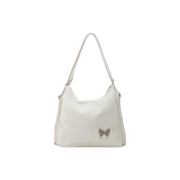 GOX PU Backpack On The Shoulder Regular Women's Ecru/Black/Silver/Blue/Pink