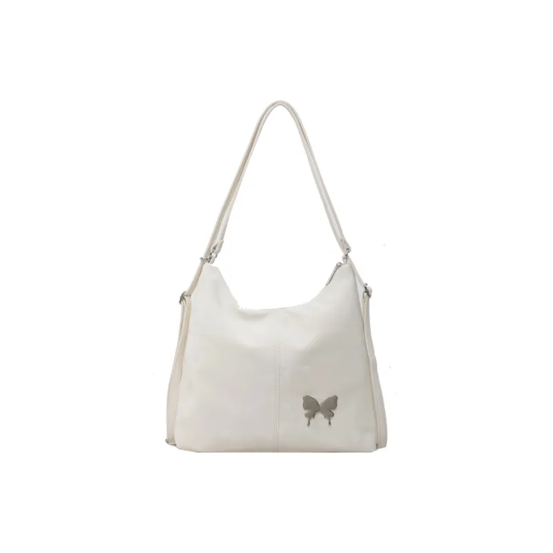 GOX PU Backpack On The Shoulder Regular Women's Ecru/Black/Silver/Blue/Pink-0