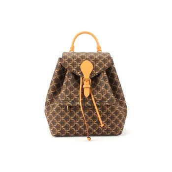 AQUASCUTUM PVC Polyvinyl Chloride Carry Backpack Regular Women's Brown