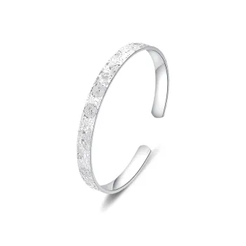 Lao Feng Xiang 999 Fine Silver Sterling Silver Bangle For Women's Women's