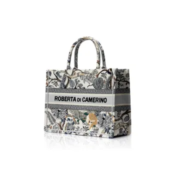 ROBERTA DI CAMERINO Fabric Tote Handbag Women's Gray