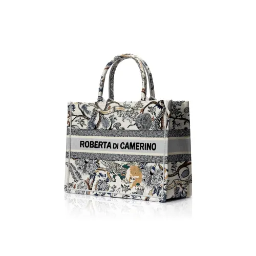 ROBERTA DI CAMERINO Fabric Tote Handbag Women's Gray