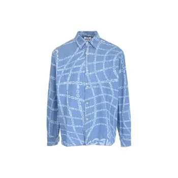 GCDS Shirts Men Blue