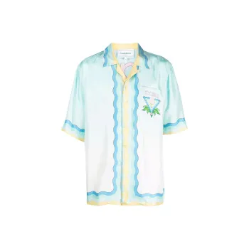 CASABLANCA Memphis Icon Silk Shirt