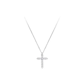 Graff 18K White Gold Necklaces Women's Silver