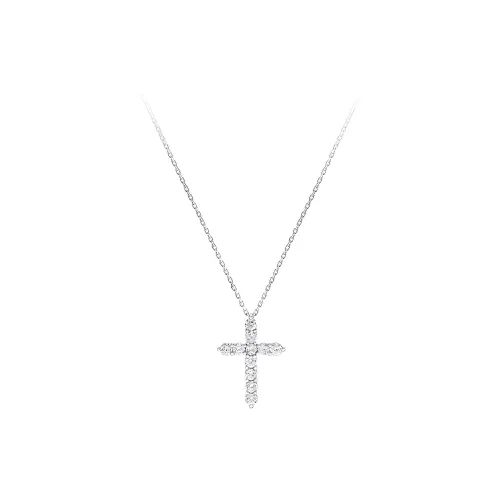 Graff 18K White Gold Necklaces Women's Silver